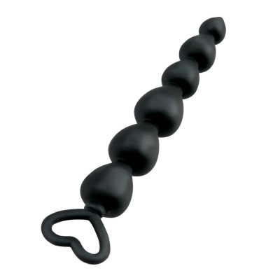 DILDO ANALE CON PERLINE DELL'AMORE "BLACK MONT" - 15 CM