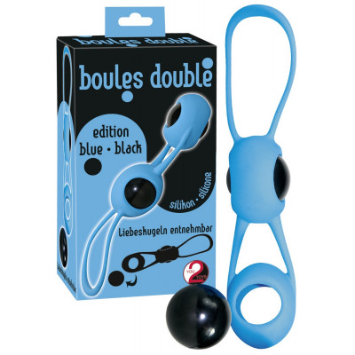 PALLINE DELL'AMORE IN SILICONE \"BOULES DOUBLE\" BLU