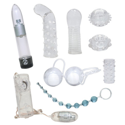 KIT DEL PIACERE 8 PEZZI "CRYSTAL CLEAR"