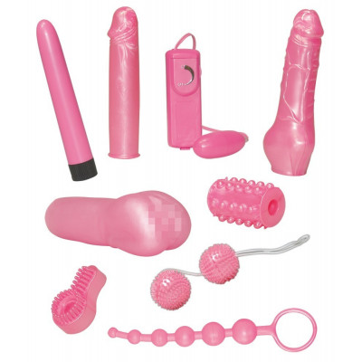 KIT DEL PIACERE 9 PEZZI "CANDY TOY" ROSA