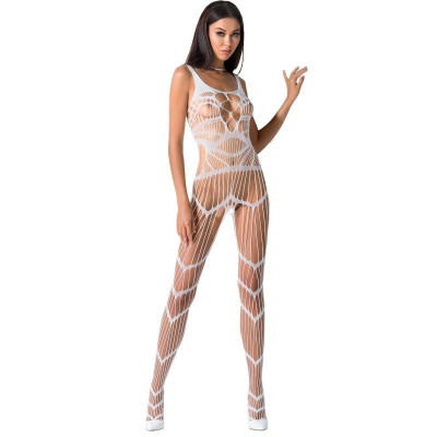 BODYSTOCKING PASSION WOMAN "BS058" BIANCO - TAGLIA UNICA